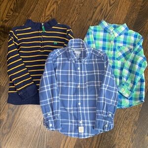 Carter's & Cherokee Kids Plaid Button-Down Shirt Set - 4T